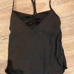 Lululemon Roll Out Tank Black/Black Size 6